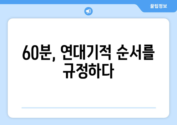 시간의 수직구조| 60분이 연대기적 순서와 역사적 기록을 규정하다 | 시간, 역사, 기록, 60분, 구조, 연대기