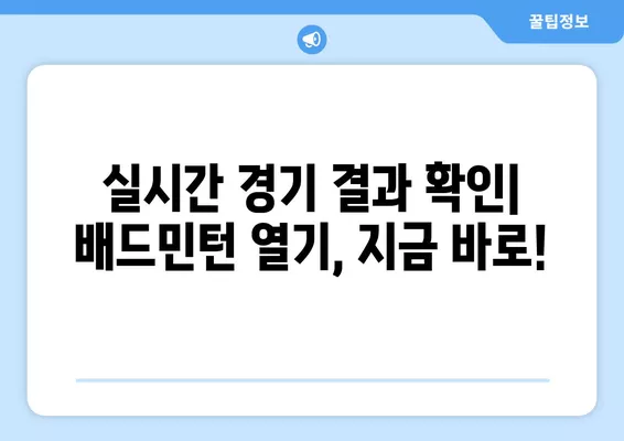 2024 배드민턴 중계 일정| 안세영 출전 경기, BWF 월드투어 등급 & 슈퍼 레이스 결과 | 남자/여자 단식/복식, 실시간 스케줄